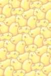 ヒヨコみっちり背景素材・薄め サムネイル