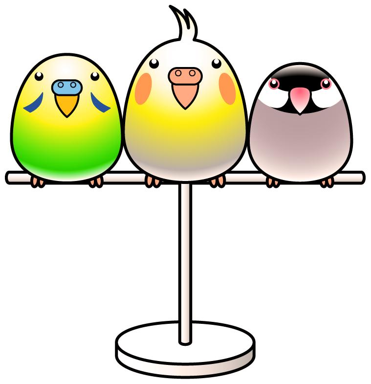 小鳥たちのイラスト素材